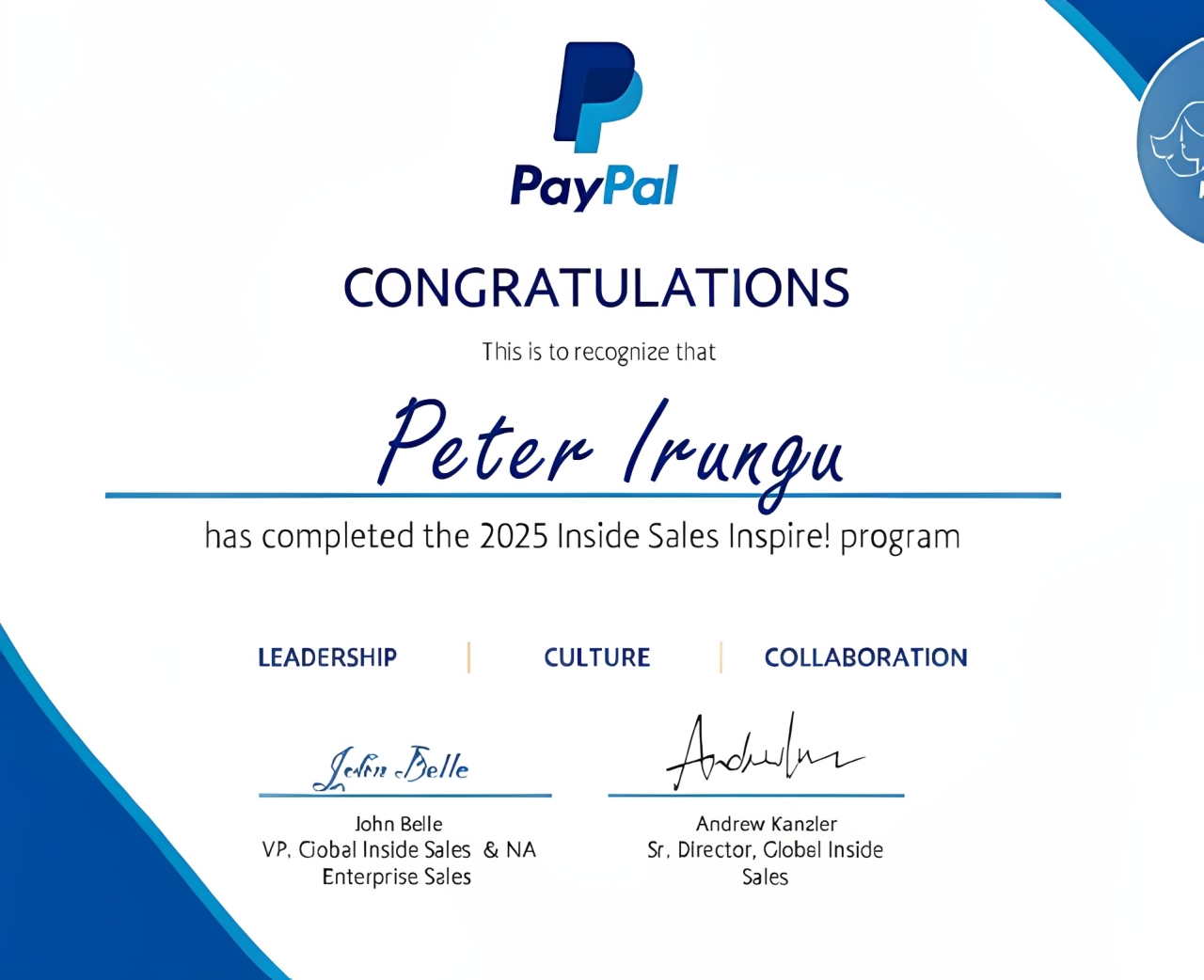 Inside Sales Inspire! Program